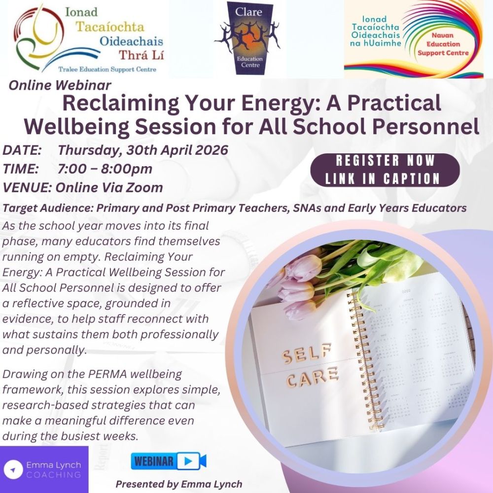 SP26-61 Reclaiming Your Energy: A Practical Wellbeing Session for All School Personnel
